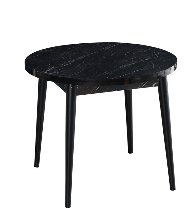 Hanah Home Stil Bendir Mesa de Comedor Redonda Blanco y Negro Hanah Home Stil Bendir Mesa de Comedor Redonda Blanco y Negro
